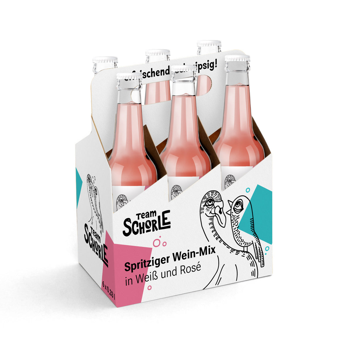 TeamSchorle "wildberry rosè" alkoholfrei (6 x 0,33 l)