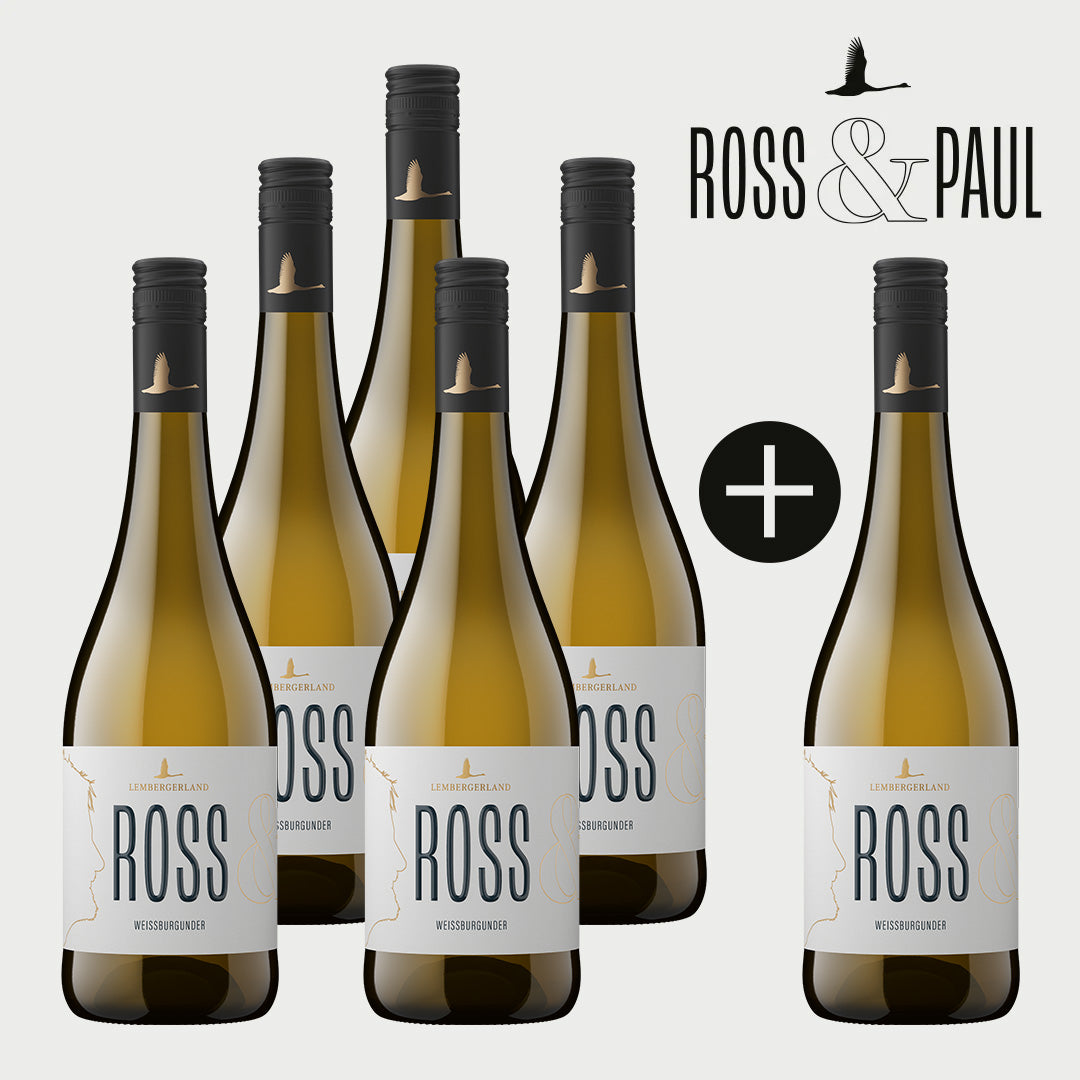 5+1 ROSS Weißburgunder trocken Paket