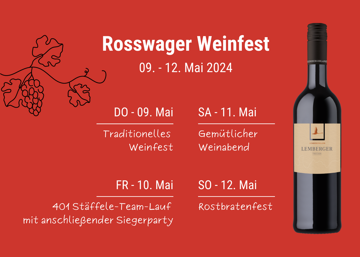 Rosswager Weinfest | 09. - 12.05.